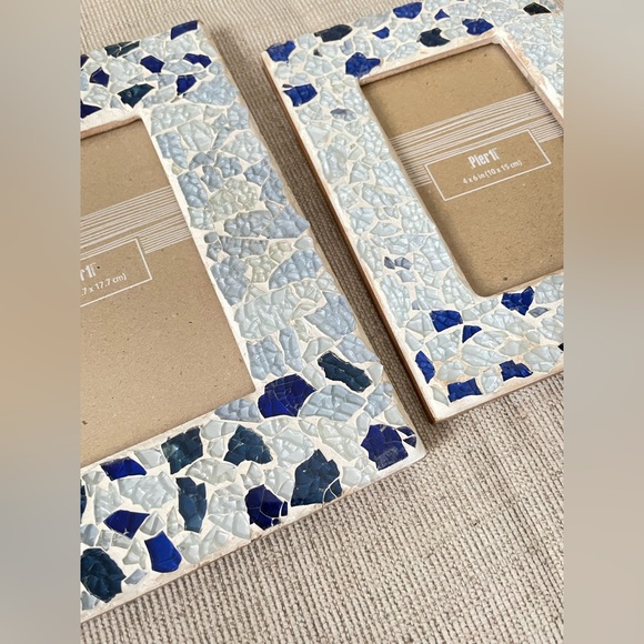 Pier 1 blue mosaic photo picture frames - Picture 9 of 9